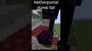 Bad luck with placing obsidian for a Netherportal 😖🤦🏻‍♂️
