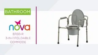 8700-R 3-in-1 Foldable Commode