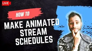 How to make a FREE animated streaming schedule