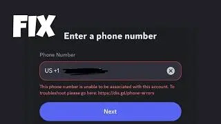 Fix Discord Phone Number Association Error | Easy Verification Fix