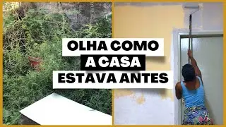 PINTEI TODA CASA NOVA | TINHA MUITA BAGUNÇA | LIMPAMOS TUDO!
