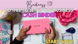 IDEAS TO SET UP A BUSINESS CASH BINDER | DETAIL SETUP  | CASH STUFFING FOR BEGINNERS