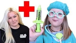 ИГРАЕМ В ДОКТОРА! ДОКТОР ПОЛИНА ИГРАЕТ С ТЕТЕЙ В ДОКТОРА! PLAY DOCTOR PRETEND PLAY