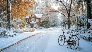 Winter’s Silent Embrace: Gentle Snowfall, Soothing Winds & Cozy Ambience for Relaxation & Sleep