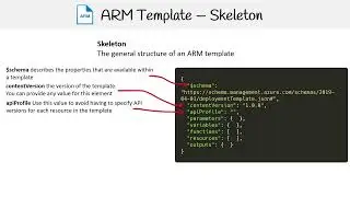 AZ 305 — ARM Template   Skeleton