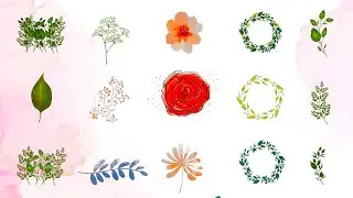 Flower Green Screen Effects, Leaf Green Screen Effects, Wreath Green Screen, Garden Green Screen