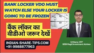 This Bank Locker Video You Must See else Your Locker will be Frozen