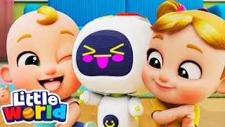 Silly Little Robot with Nico and Nina | Kids Songs & Nursery Rhymes by Little World