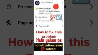 Facebook Partner Monetization Policies Issues Problem Solve | Partner Monetization Remove 
