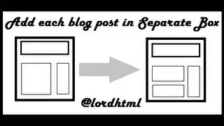 How to add Blogger Posts in separate boxes? (No Template editing) {Must have widget-2013}