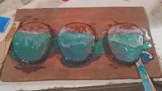 Epoxy Ocean Coasters (Experiment)