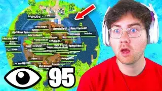I Got 100 Players To Land At Loot Lake in OG Fortnite (Most Insane Tournament)