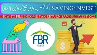 How to file income tax return for savings & investment in FBR Pakistan tax year 2023