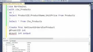 30 1 Output Parameters in Stored Procedure