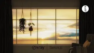 How to Create a Realistic Background | Sketchup and VRay