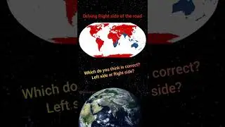 #214 Map facts - Driving Orientation in different countries #shorts #maps