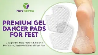 Premium Gel Dancer Pads for Feet - Helps Protect & Relieve Metatarsal, Sesamoid & Ball of Foot Pain