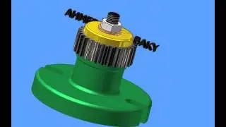 Mechanical Engineering GEAR FIXTURE Assembly رسم هندسي تجميع