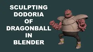 Sculpting Dodoria of Dragonball in Blender