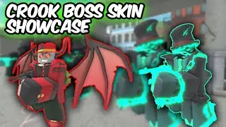 Spooky, Demon, Steampunk, Drkshdw Crook Boss SKIN SHOWCASE | Tower Defense Simulator | ROBLOX