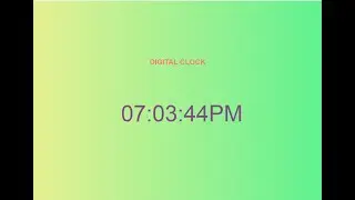How to Make a digital clock by using html css and java script