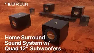 Nakamichi DRAGON Home Surround Sound System With Quad 12” Subwoofers