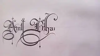 Writing Art with Old English Font | Stylish Old English Font Writing | Fonts (
