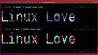 How to print a text in huge letters in the Linux terminal