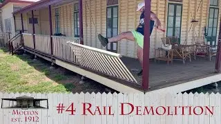 Demolishing the railings on our 110-year-old house