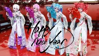 【MMD】SING - 寄明月【Miku Haku Luka Teto Rin Yukari】🎍HAPPY NEW YEAR!!🎉😆🥂😆[4K]