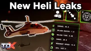 TDX New Helicopter Tower Leaks #66 (Heli Stats + Abilities) - Tower Defense X Roblox
