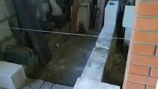 Стены в бани.