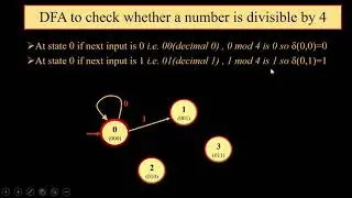 DFA for binary string divisible by 2, 3 and 4