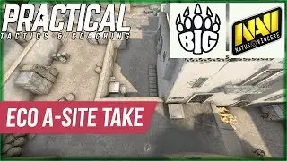 CS:GO Tactic -- BIG vs Na'Vi -- Dust2 Eco Round A-site Execution @ ESL One Cologne 2018 Grand Final