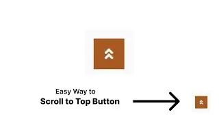 How to make Back to top button using html css | Scroll top button