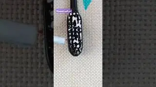 easy nail art with toothbrush 🪥 