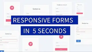 Responsive forms using bootstrap studio | Make responsive forms in 5 seconds |