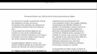 Charte du mouvement Algérien Rachad