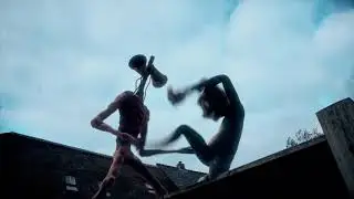 Cartoon Cat vs Siren Head coffin dance