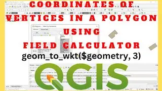 Coordinates of Vertices in a Polygon using QGIS