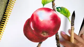 Become a Watercolor Pro: Learn How to Paint a Realistic Apple