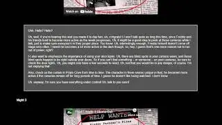 Bill from L4D Reads the Night 2 and 3 phone calls from FNAF 1