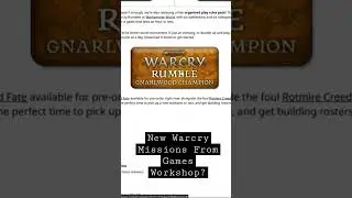 Gnarlwood Champion! New Warcry Missions 