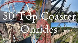 50 top roller coasters accross Europe - amazing onride Videos