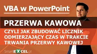 #powerpoint LICZNIK odmierzający czas na slajdzie dotyczącym przerwy kawowej. Coffee Break. #vba