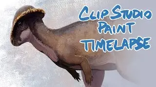 Stegoceras - Paleoart Timelapse in Clip Studio