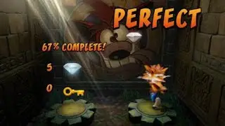 Crash Bandicoot N. Sane Trilogy - Jungle Rollers all boxes - white gem
