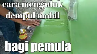 Cara mengaduk dempul mobil