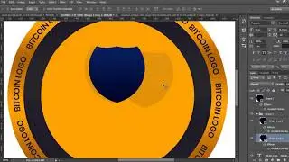 How can create a logo for website | Circle text in photoshop Make bitcoin logo