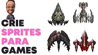 Sprite de naves para game com IA no Stable Diffusion (Invoke Ai)